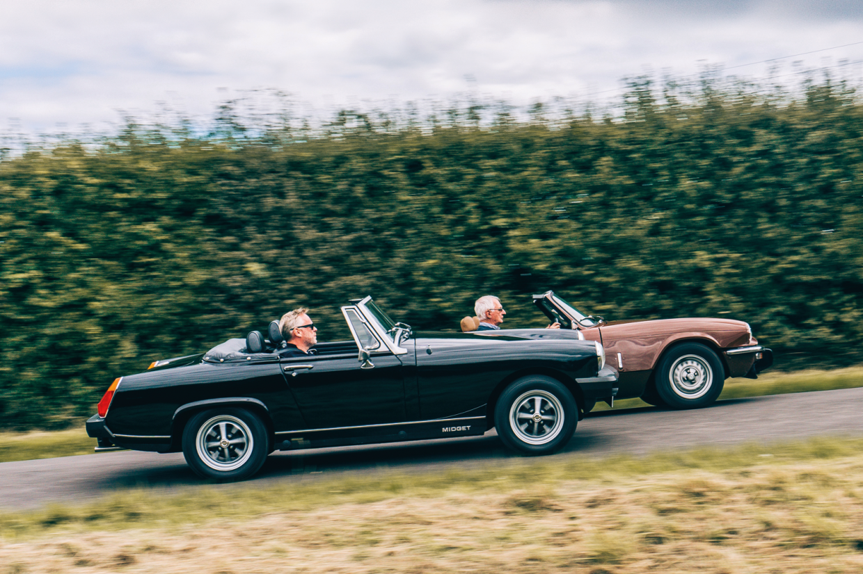 Shared heart MG Midget 1500 vs Triumph Spitfire 1500 Classic